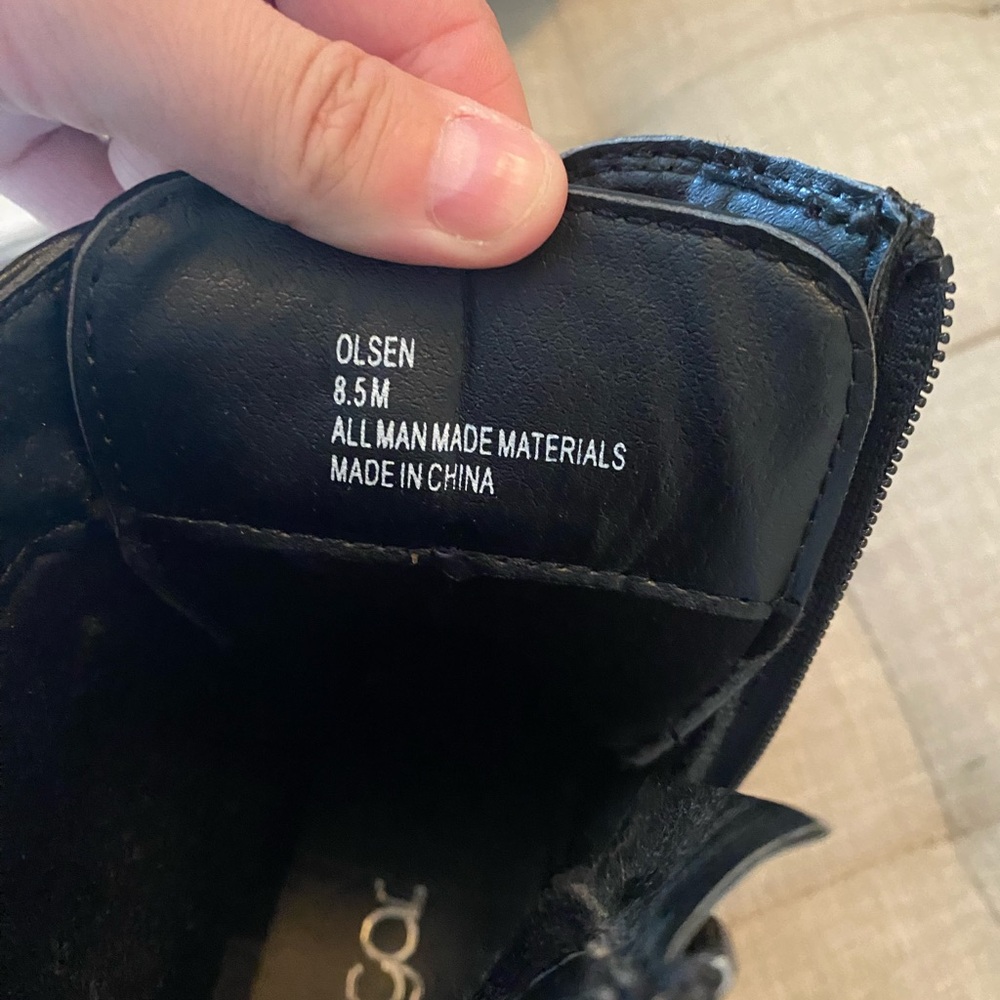 Barely Worn Black “Combat Style” Boot - image 5